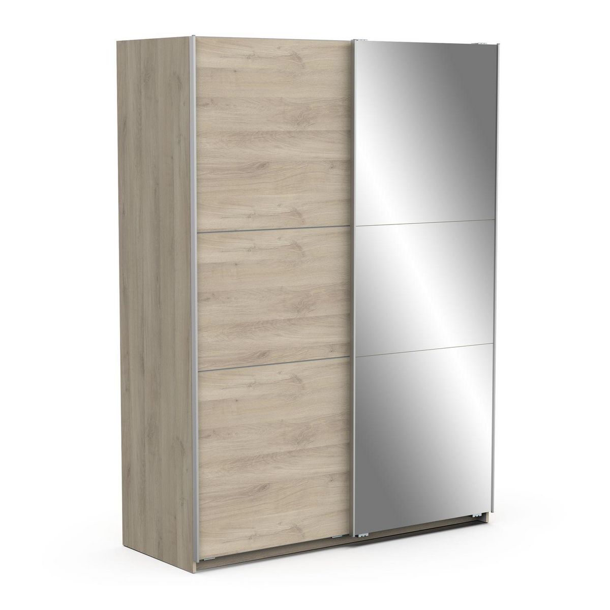 Armoire 2 portes coulissantes 1 miroir L150cm THIBAULT
