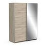 Voir la diapositive 5 : Armoire 2 portes coulissantes 1 miroir L150cm THIBAULT