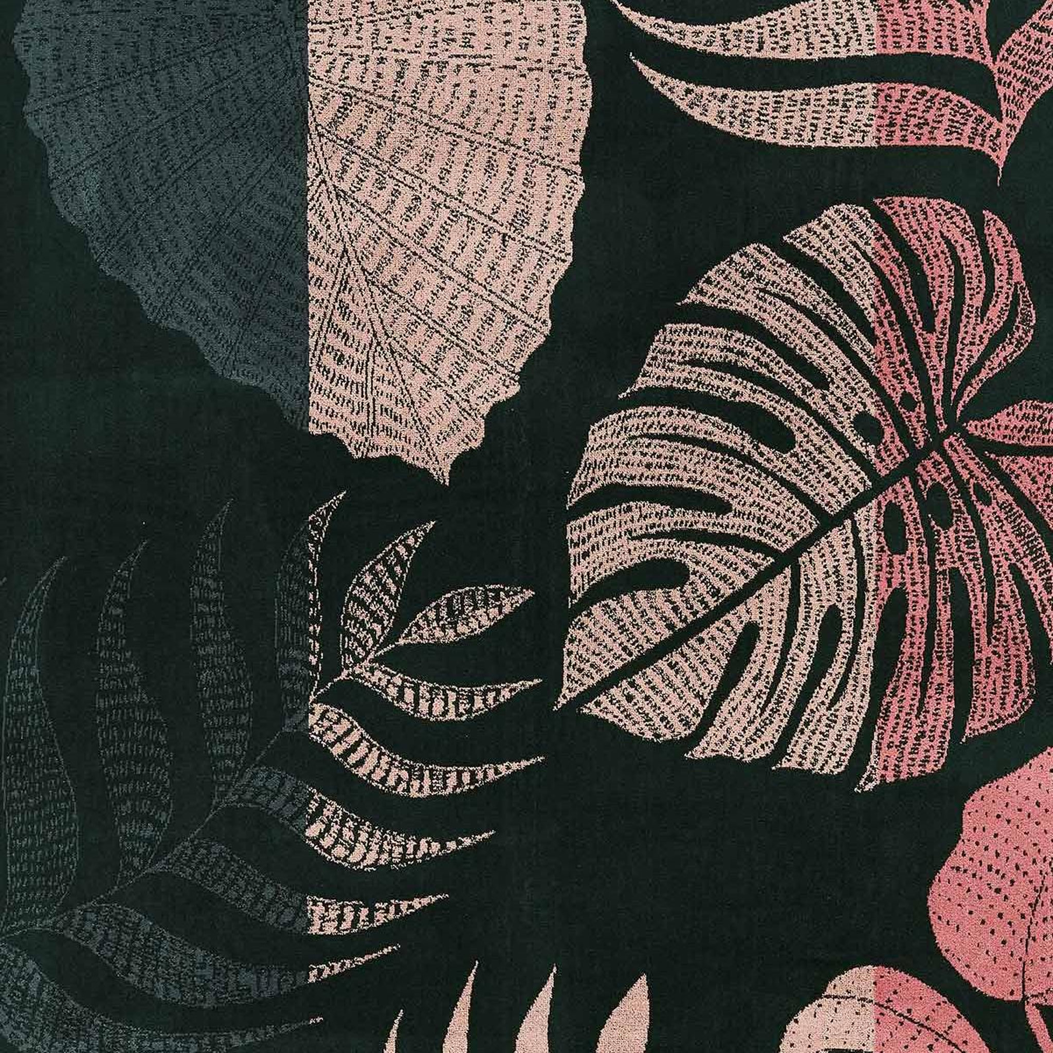 Voir la diapositive 3 : Sensei Maison Serviette de plage velours 100x180 cm TROPICAL