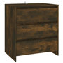 Voir la diapositive 2 : VIDAXL Buffet Chene fume 70x41x75 cm Bois d'ingenierie
