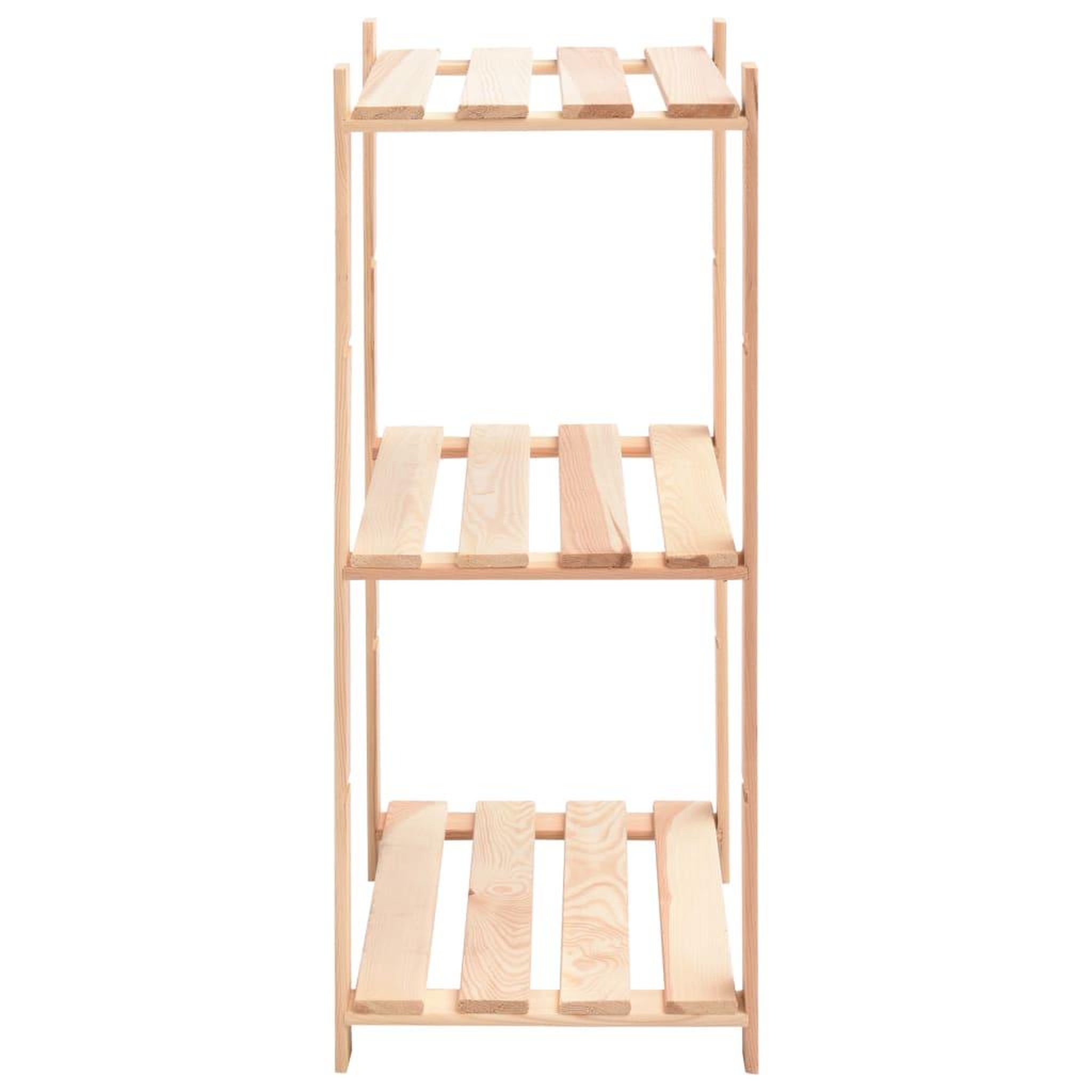 Voir la diapositive 5 : VIDAXL Etageres de rangement a 3 niveaux 2 pcs 60x38x90 cm Pin 150 kg