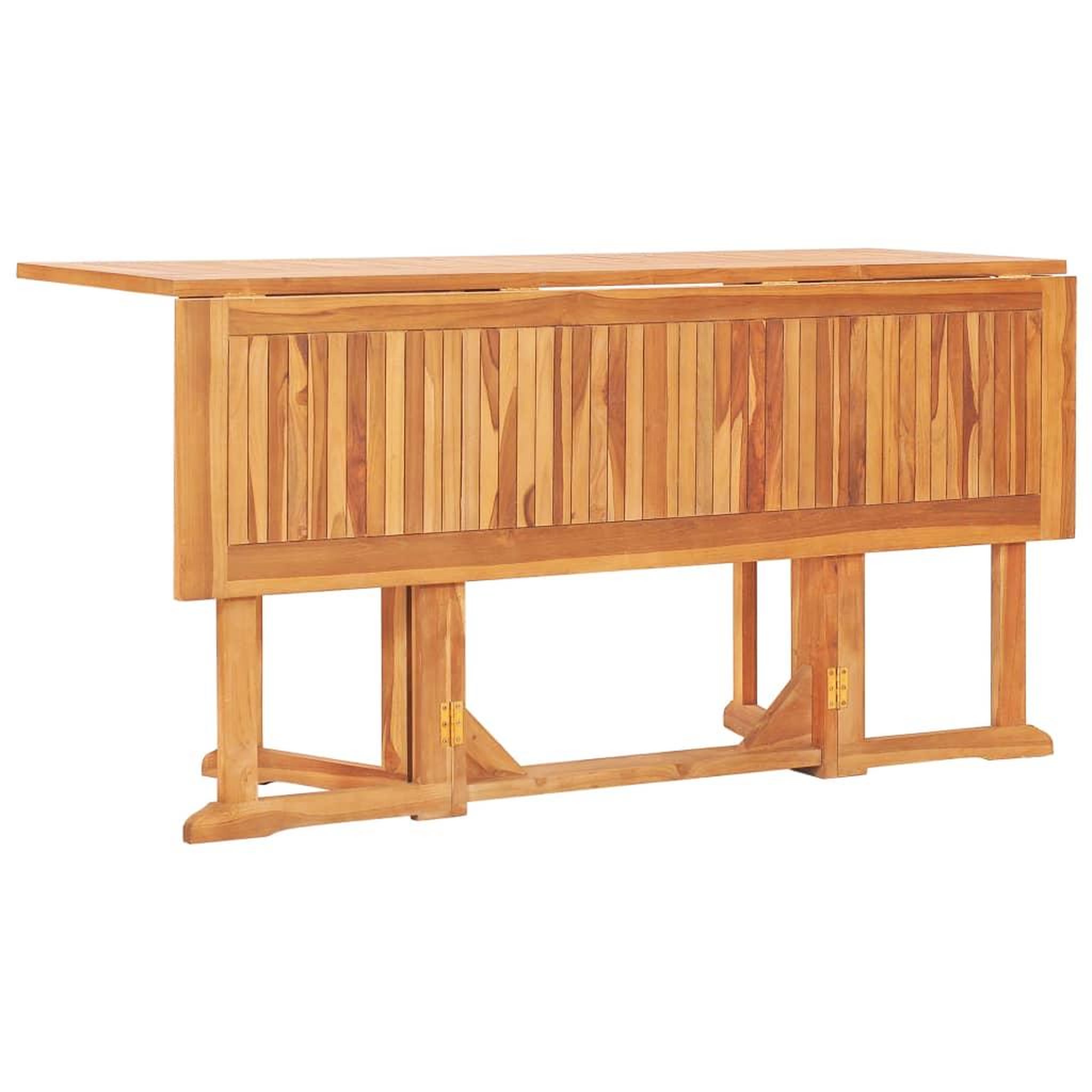 Voir la diapositive 5 : VIDAXL Ensemble a manger d'exterieur pliable 7 pcs Bois solide de teck