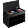 Voir la diapositive 5 : tectake Banc à chaussures pour 6 paires de chaussures noir