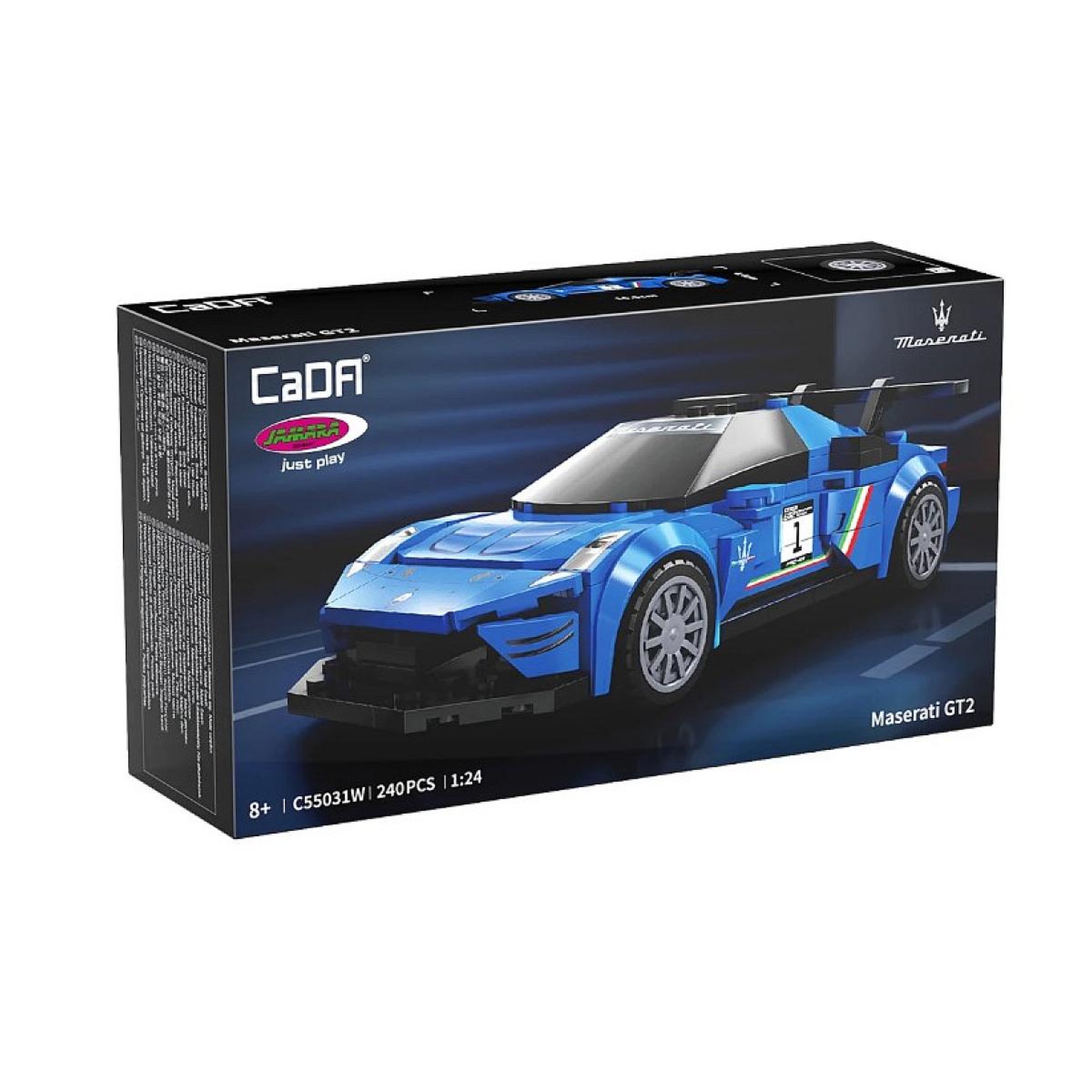 Voir la diapositive 2 : Jamara CaDA Maserati GT2 1:24 bleu Bricks