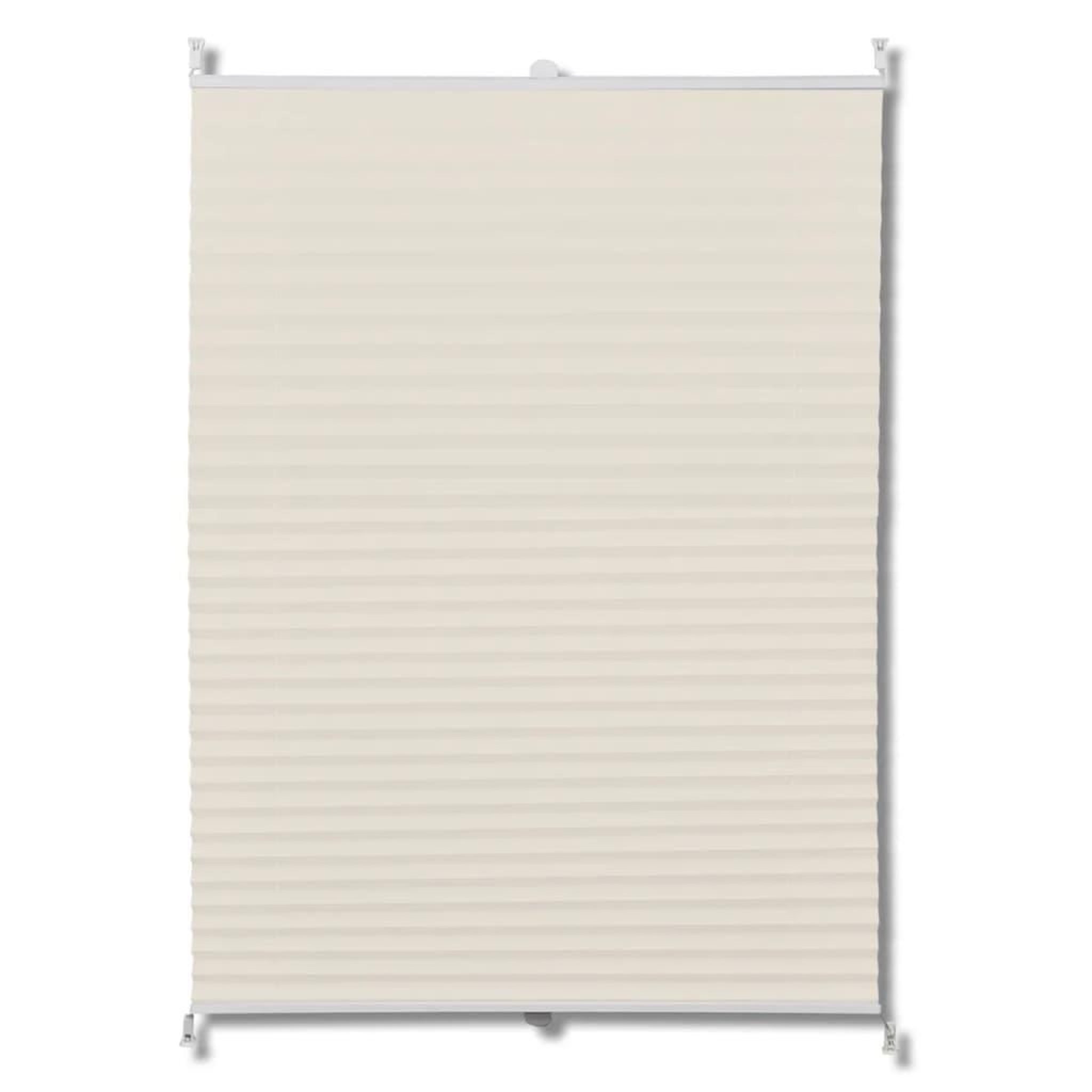 Voir la diapositive 2 : VIDAXL Store plisse 90x125 cm Creme