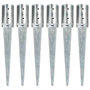 Voir la diapositive 1 : VIDAXL Piquets au sol 6 pcs Argente 8x61 cm Acier galvanise