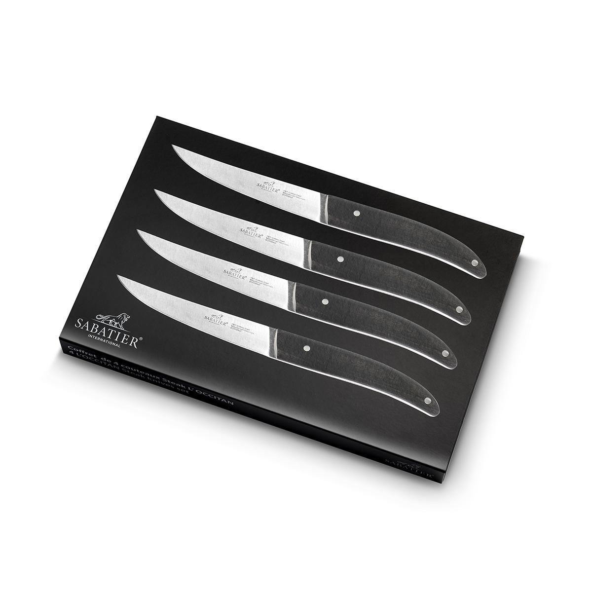 Lion Sabatier Coffret 4 couteaux à steak 11,5cm bois - 901080