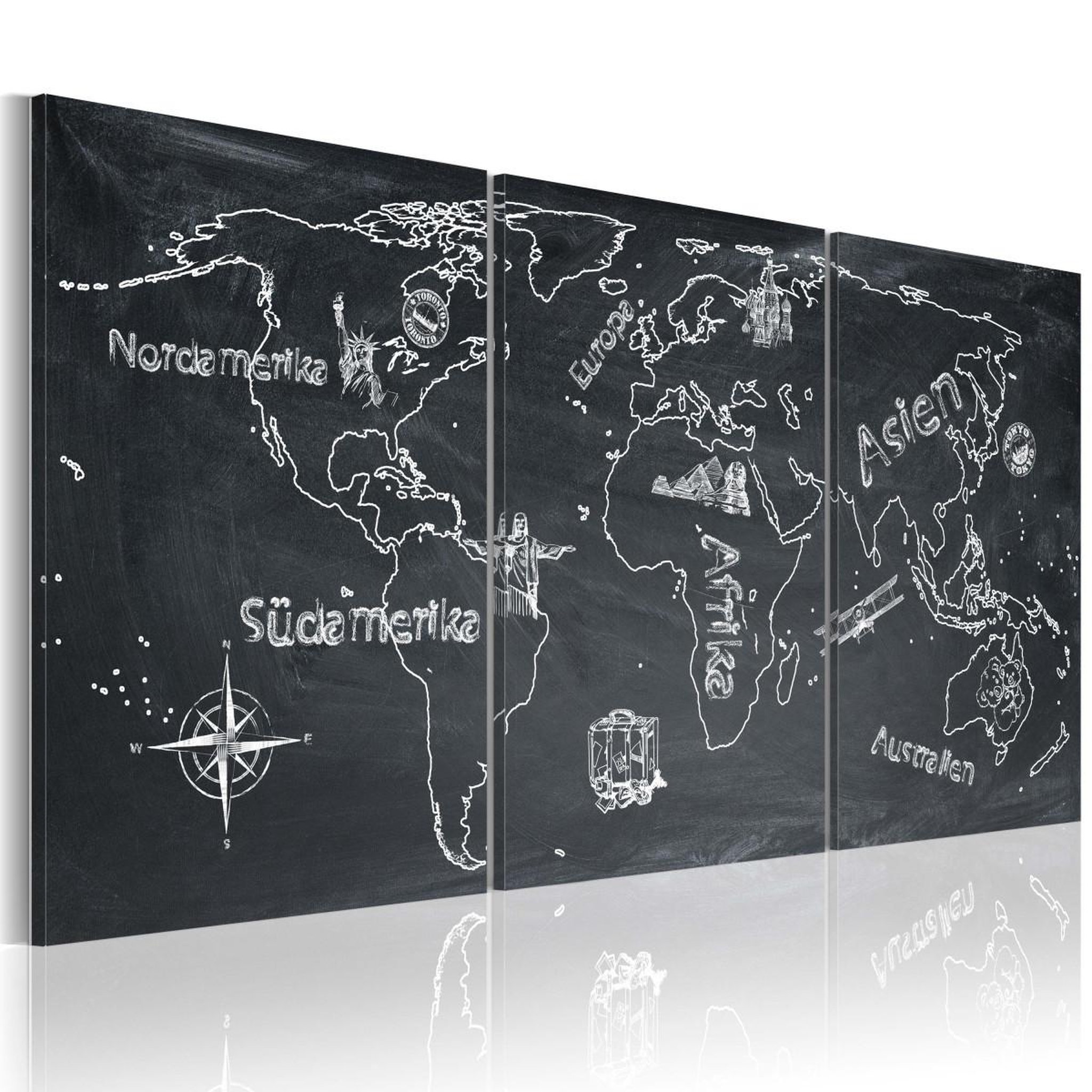 Voir la diapositive 1 : Paris Prix Tableau Imprimé  Voyageur Curieux Allemagne