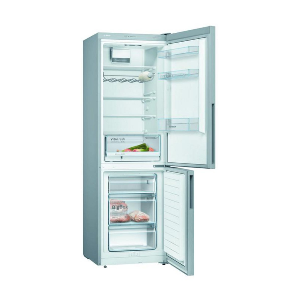 BOSCH Réfrigérateur combiné 60cm 308l lowfrost inox - kgv36vleas