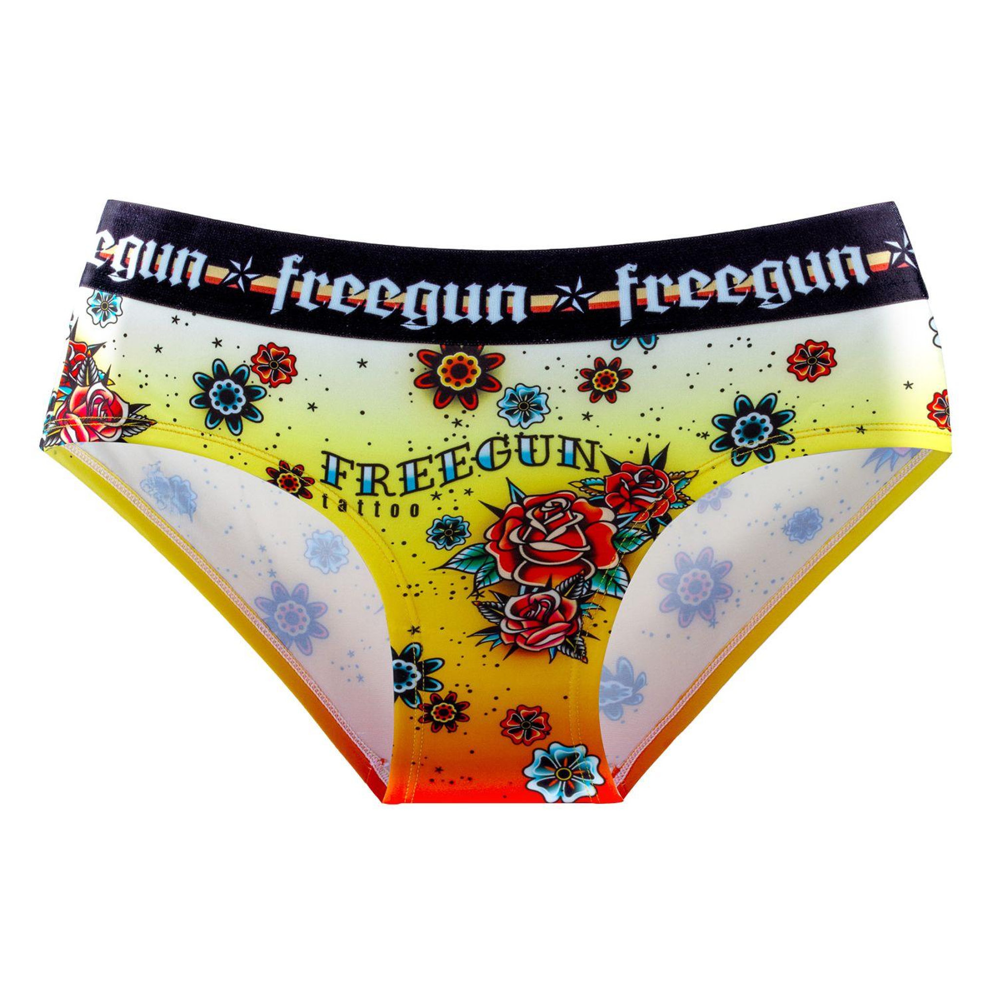 Voir la diapositive 5 : FREEGUN Lot de 3 culottes fille Hardy Tatoo