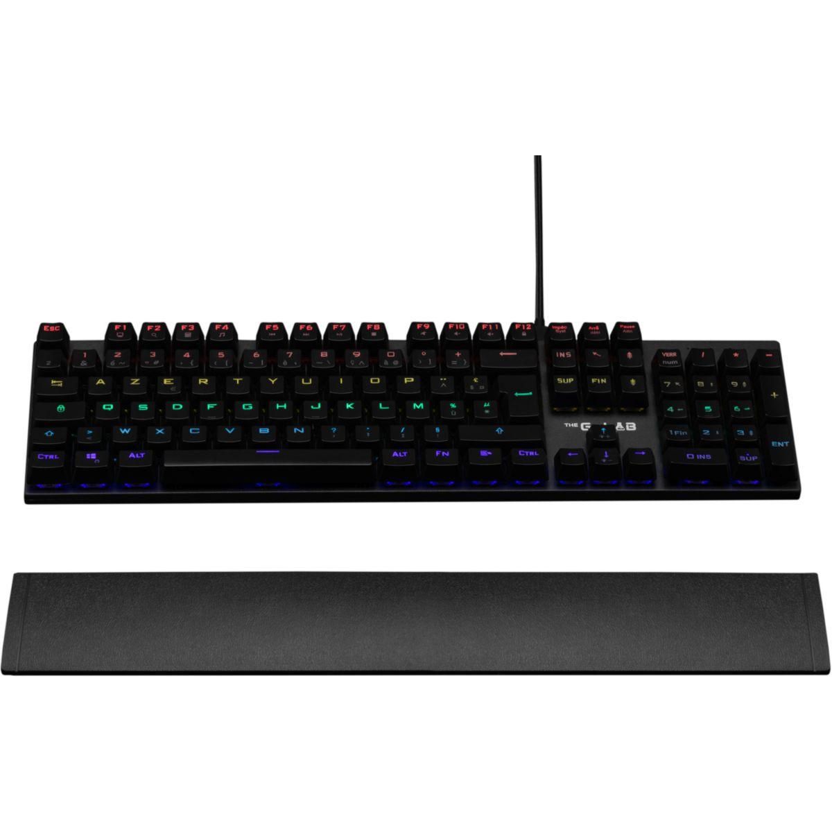 THE G-LAB Clavier gamer KEYZ CARBON EX FR