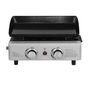 Voir la diapositive 1 : GARDENSTAR Plancha gaz 2 brûleurs PALERME