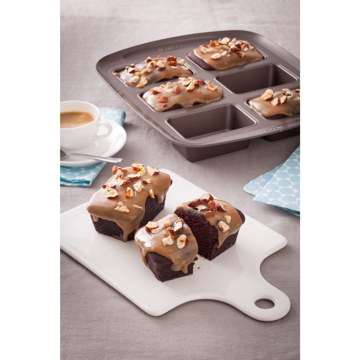 PYREX Moule mini cake en métal 6 cavités 6,50 cm ASIMETRIA