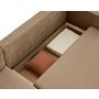 Voir la diapositive 4 : BEST MOBILIER Topaze - canapé d'angle réversible - 4 places - convertible avec coffre - en velours côtelé plat