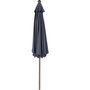 Voir la diapositive 2 : GARDENSTAR Parasol déporté avec manivelle - Effet bois - D2,7m - Bleu