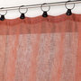 Voir la diapositive 2 : Paris Prix Rideau Voilage à Anneaux  Linka  140x240cm Terracotta