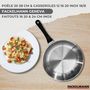 Voir la diapositive 2 : Fackelmann Set 2 poêles 20 28 cm 3 casseroles 12 16 20 cm, 3 faitouts 16, 20 et 24 cm en inox et 6 ustensiles inox Fackelmann Geneva
