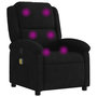 Voir la diapositive 2 : VIDAXL Fauteuil de massage inclinable noir velours