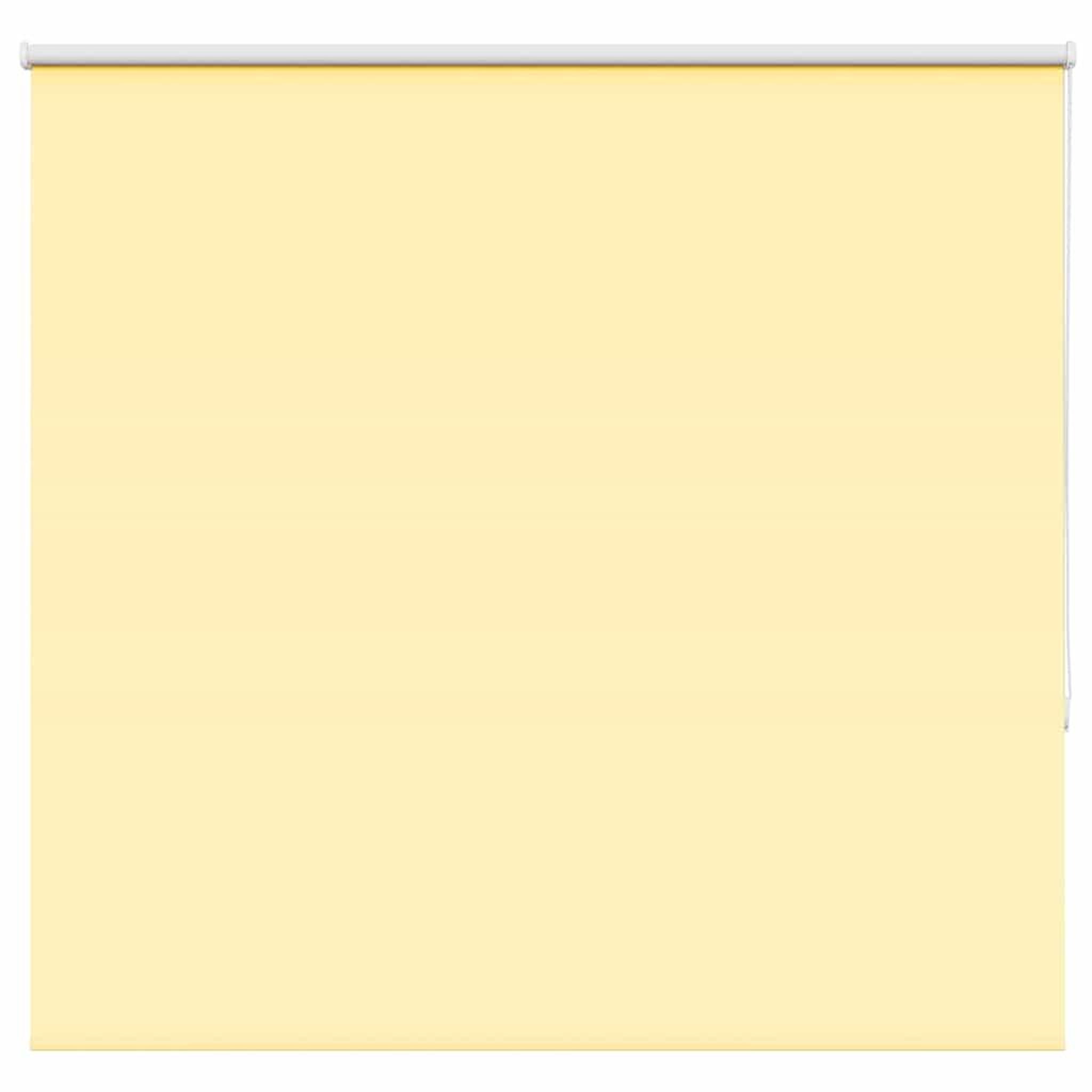 VIDAXL Store enrouleur occultant jaune largeur du tissu 141,6 cm