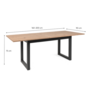Voir la diapositive 3 : CONCEPT USINE Table à manger industrielle extensible 10 personnes blanche KOTOR