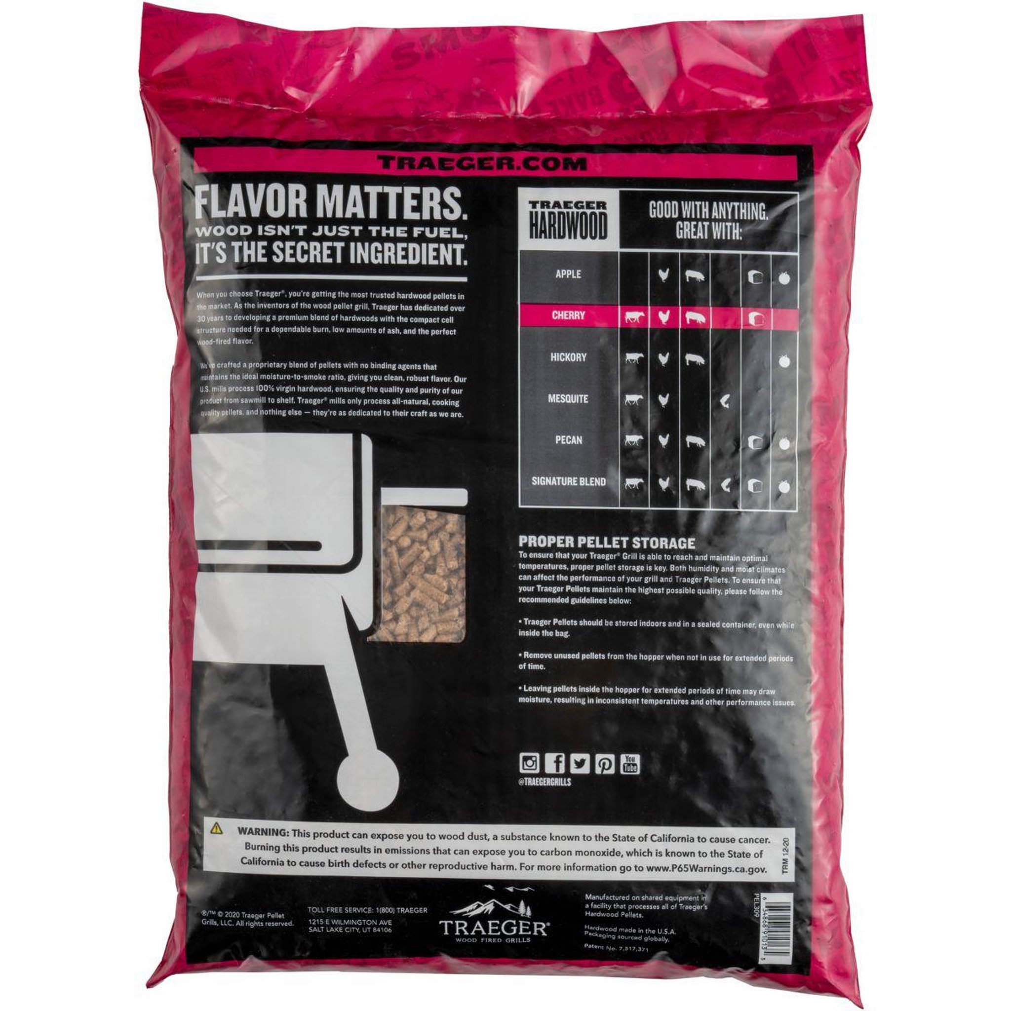 Voir la diapositive 3 : TRAEGER Pellets PELLET SIGNATURE cherry 9kg FSC