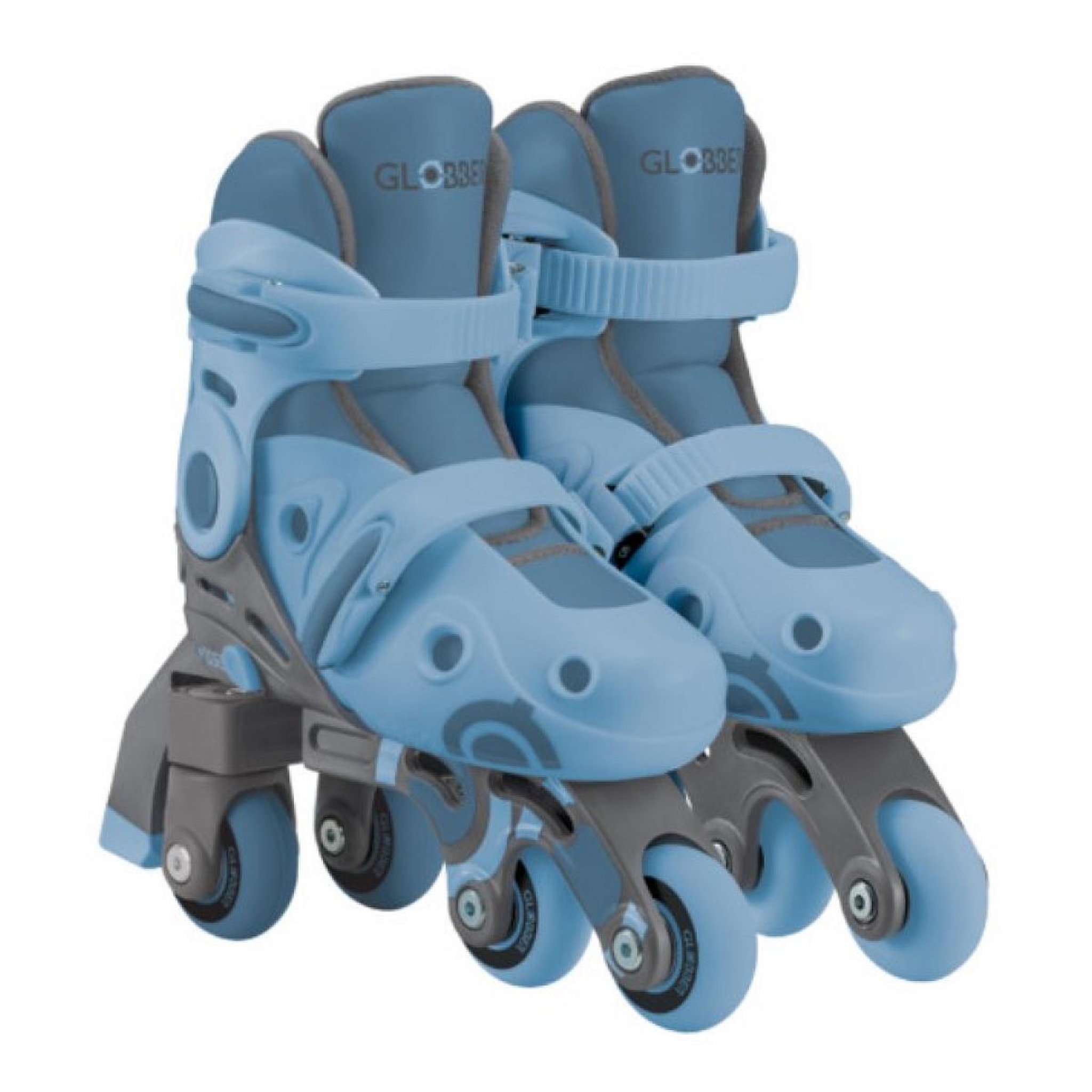 Voir la diapositive 2 : Globber Patins à Roulettes 2 en 1 - T. 30-33 - Bleu/Noir