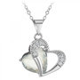 Voir la diapositive 1 : SC CRYSTAL Collier coeur SC Crystal orné de zirconium