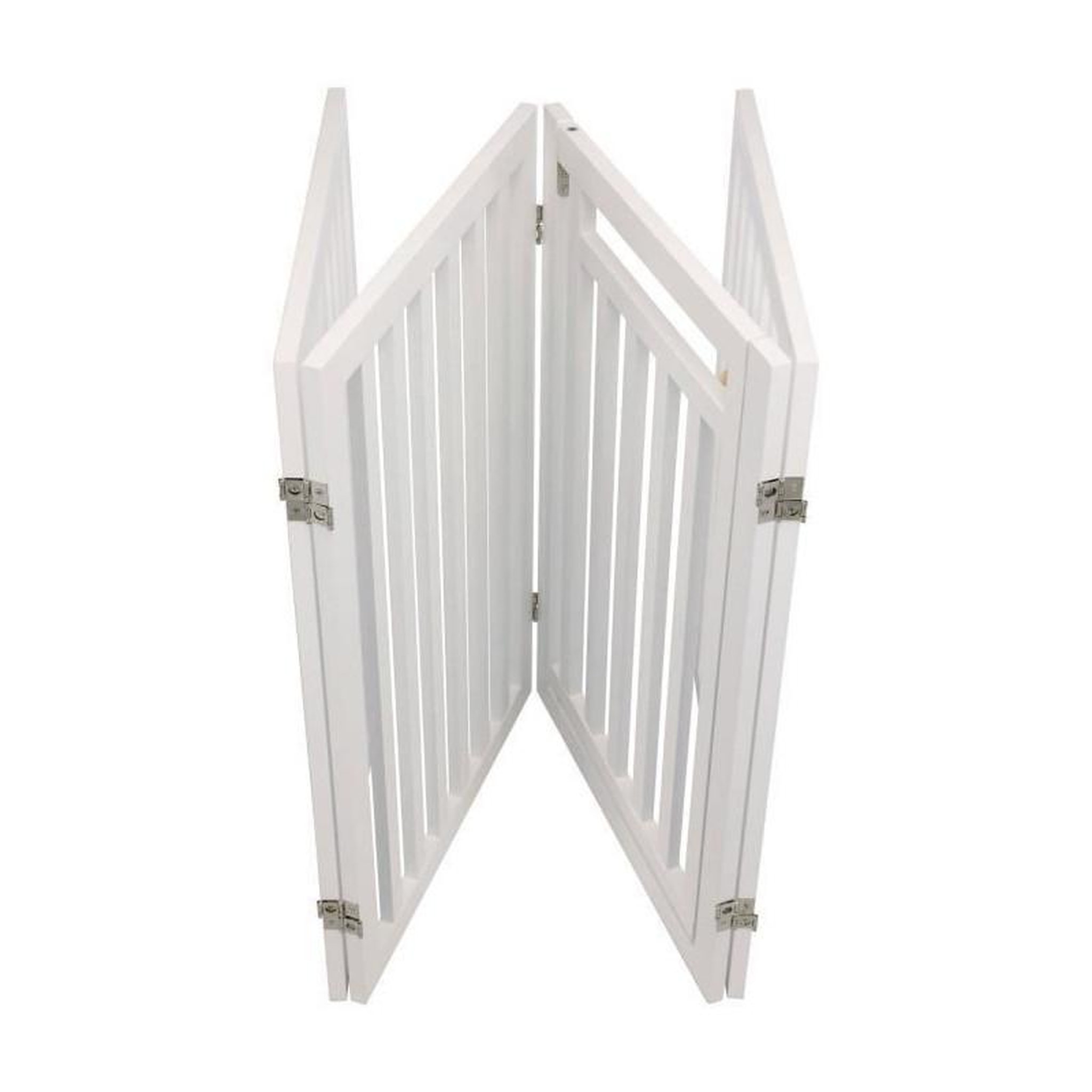 Voir la diapositive 2 : Trixie TRIXIE Barriere avec porte - 60 / 160 x 81 cm - Blanc - Pour chien