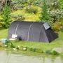 Voir la diapositive 3 : OUTSUNNY Tente camping 6 places - tente tunnel familiale - imperméabilité 5000mm - dim. 4,6 x 3,2 x 1,9 m - sac inclus - gris