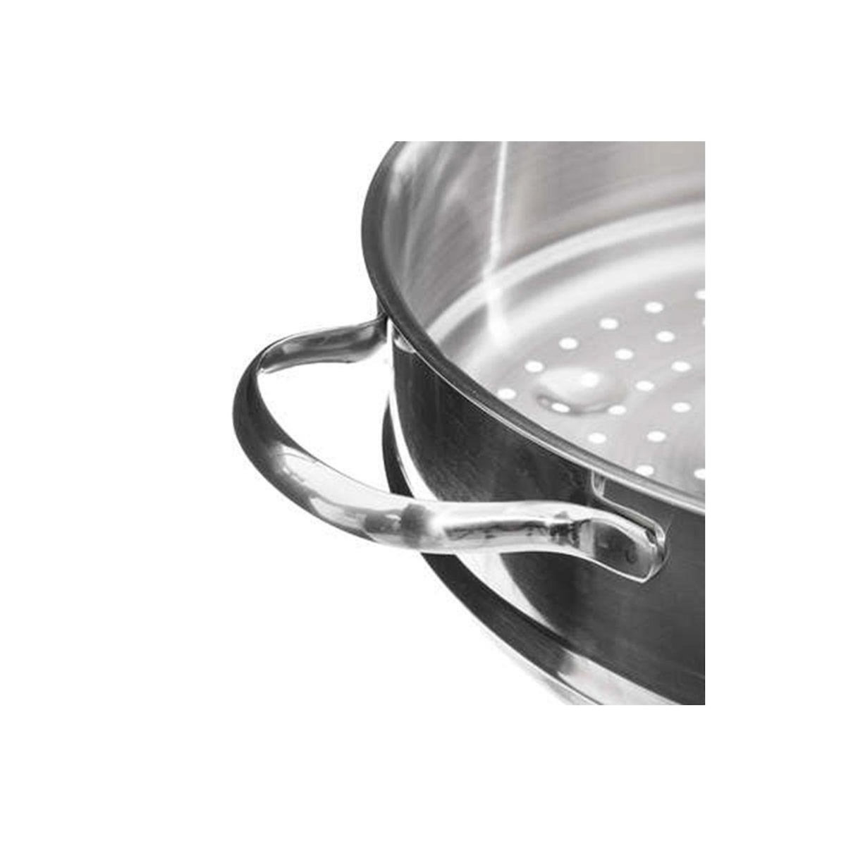 FIVE Panier Vapeur Inox  Cuisine  28cm Argent
