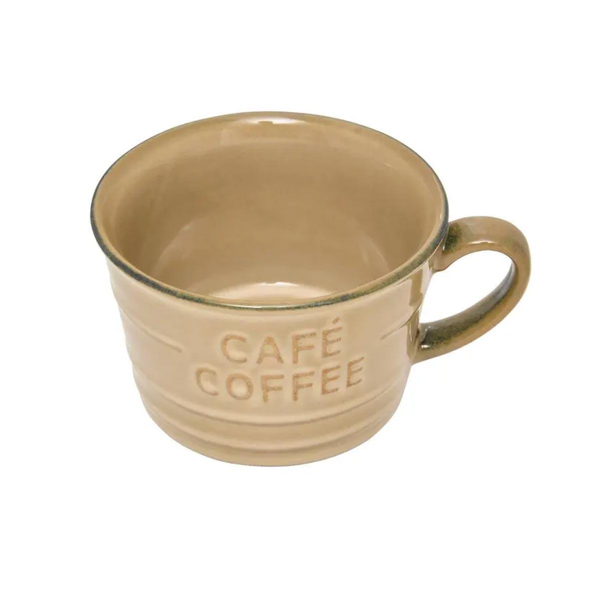 Voir la diapositive 2 : SECRET DE GOURMET Lot de 6 tasses à café  joel  26cl beige