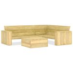 VIDAXL Salon de jardin 2 pcs Bois de pin impregne