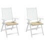 Voir la diapositive 4 : VIDAXL Coussins de chaise de jardin lot de 2 beige 50x50x3 cm