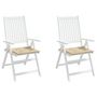 Voir la diapositive 4 : VIDAXL Coussins de chaise de jardin lot de 2 beige 50x50x3 cm
