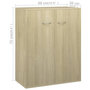Voir la diapositive 6 : VIDAXL Buffet Chene sonoma 60x30x75 cm Bois d'ingenierie