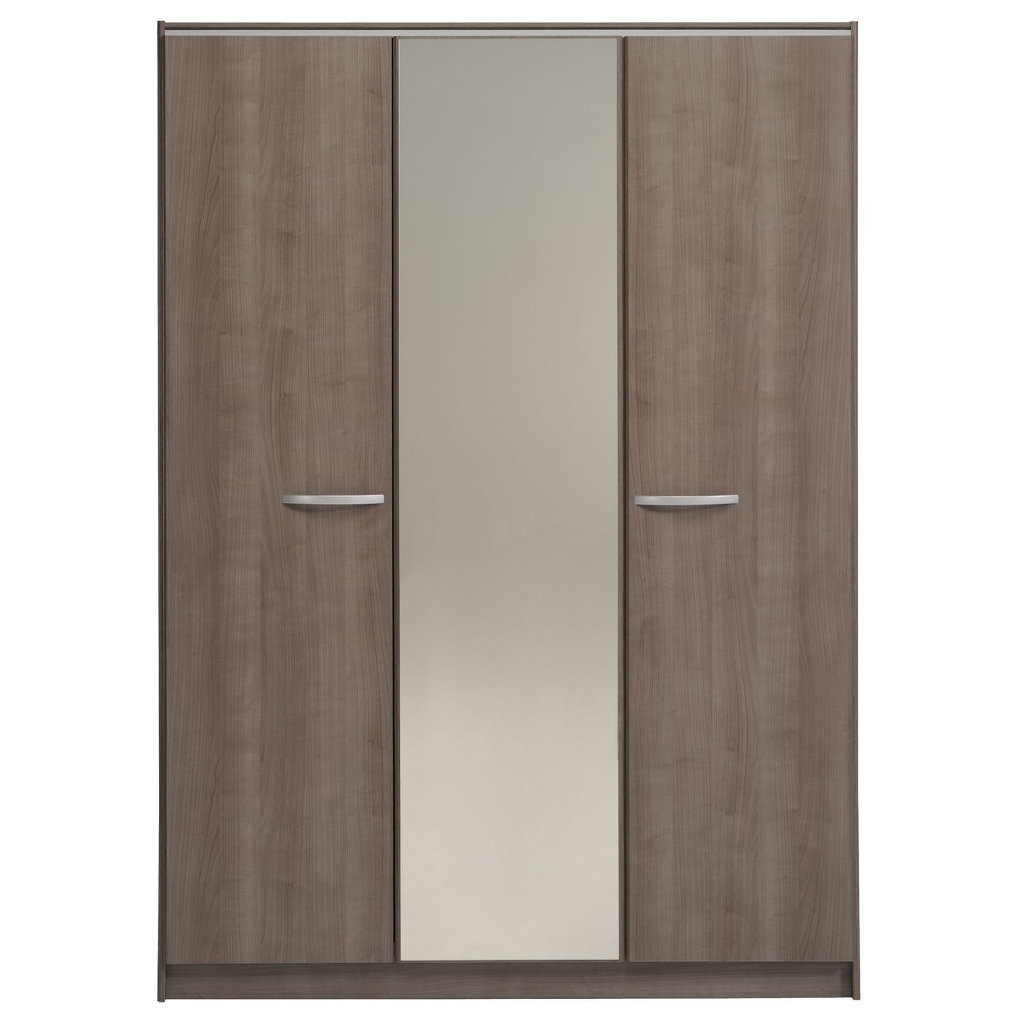 Voir la diapositive 2 : Armoire de chambre adulte 3 portes 1 miroir central L139cm ARIZONA