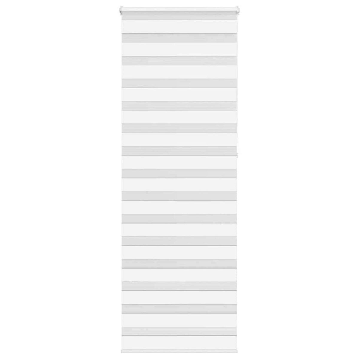 VIDAXL Store zebre blanc 85x230 cm largeur du tissu 80,9 cm polyester