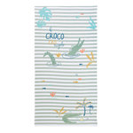 Petit Béguin Serviette de bain bébé Crocro rigolo. Coloris disponibles : Vert