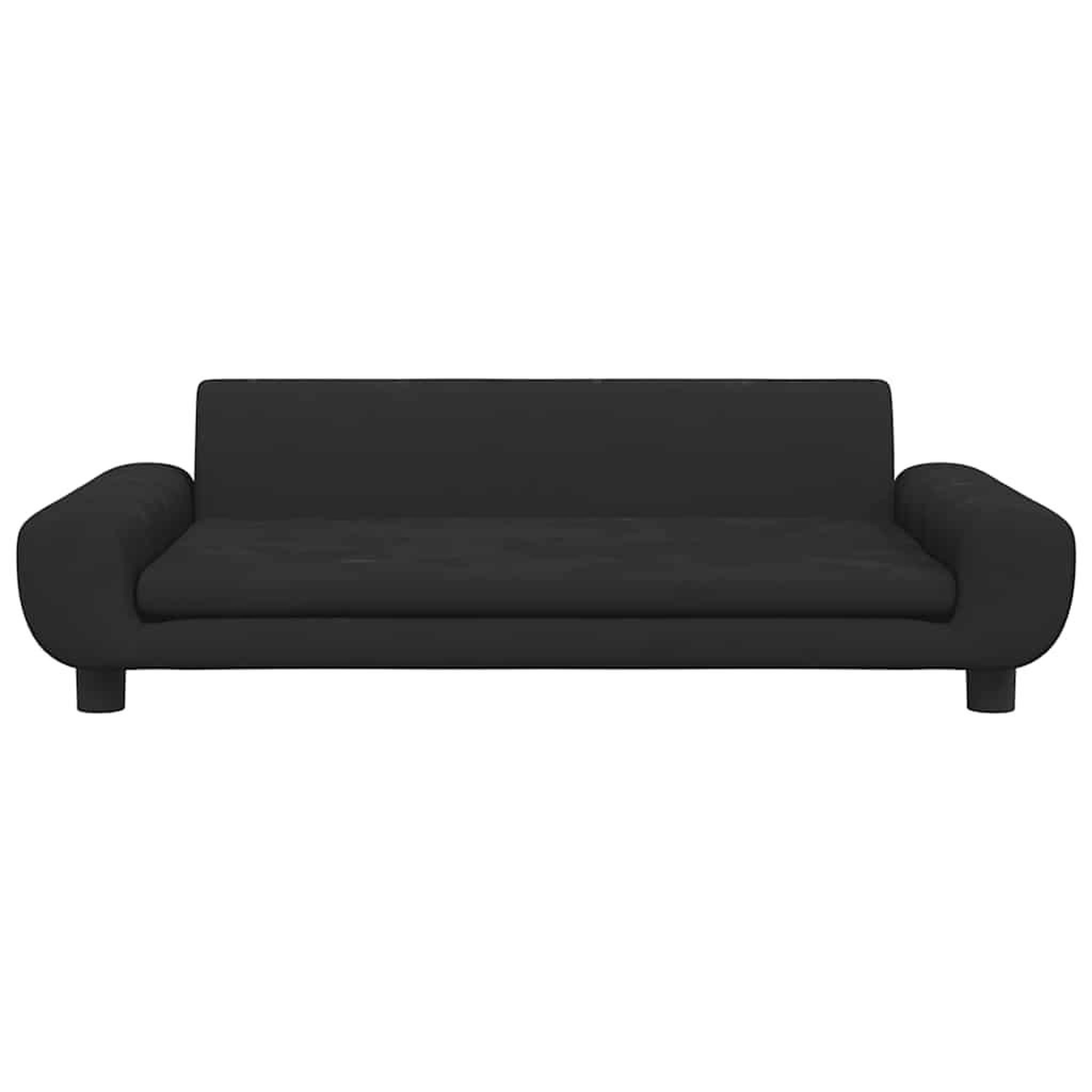 Voir la diapositive 3 : VIDAXL Lit pour chien noir 100x54x33 cm velours