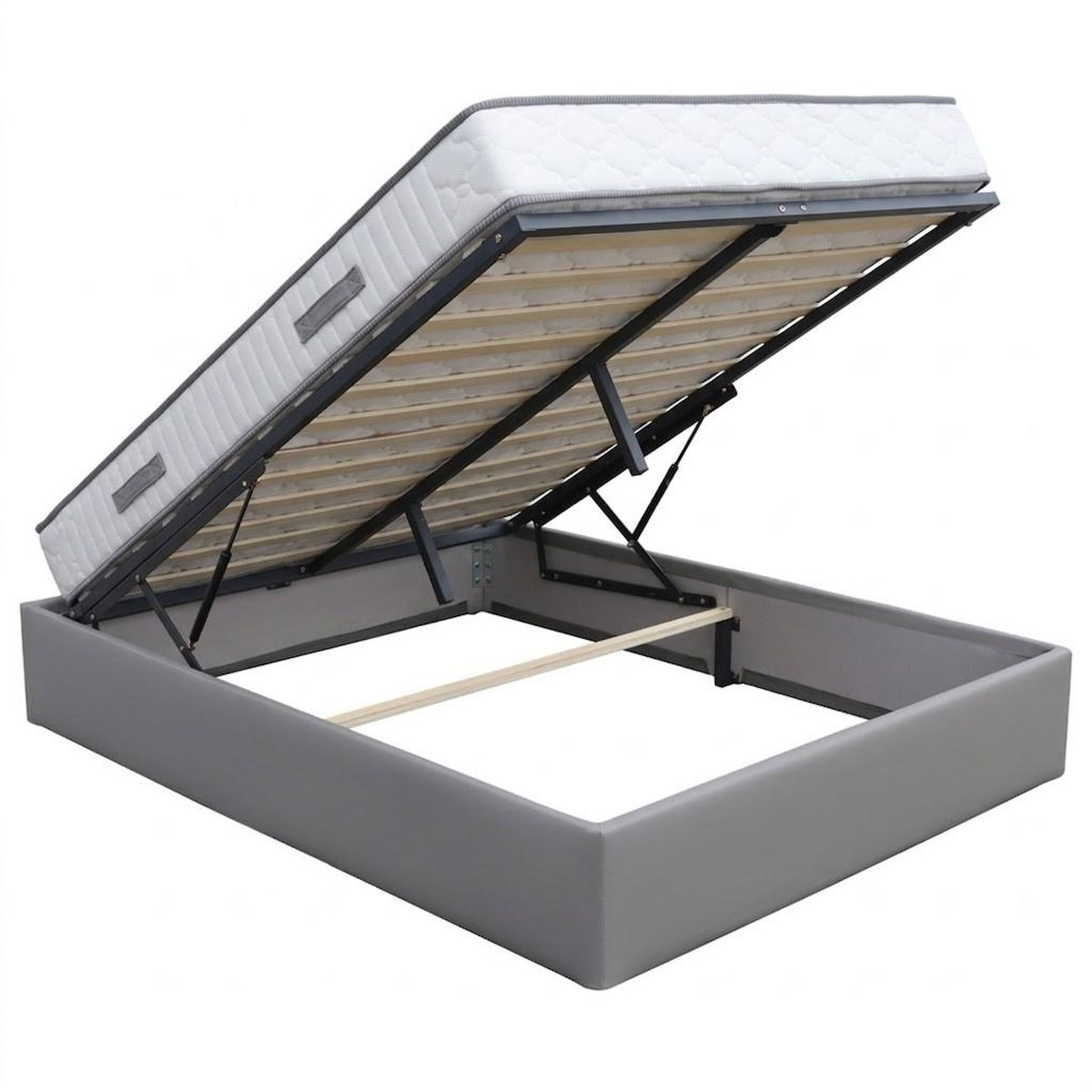KING OF DREAMS Ensemble Lit Coffre et Matelas  Soutien Très Ferme Haute