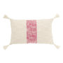 Voir la diapositive 1 : Paris Prix Coussin Déco Ligne  Polly  30x50cm Blanc & Rose