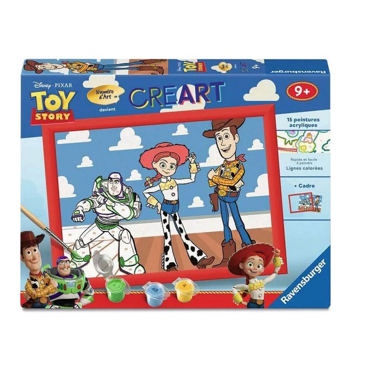 RAVENSBURGER CreArt Peinture au numero Mission Chambre d enfant Toy Story