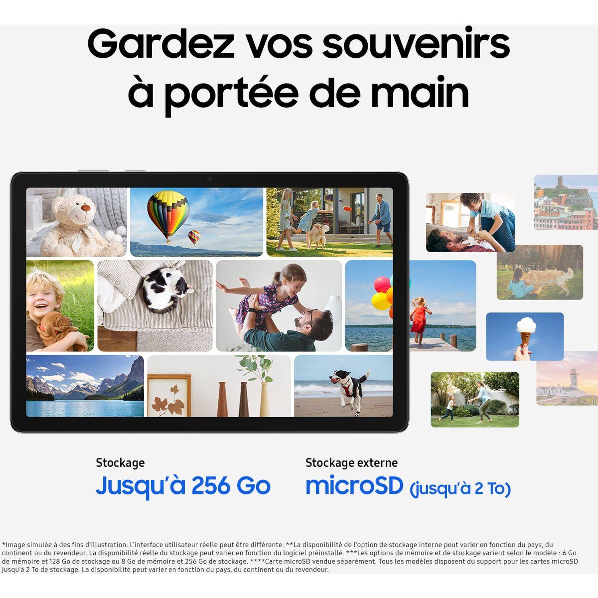 Voir la diapositive 4 : Samsung Tablette android pack galaxy tab a11+ 128go gray+etuiclav