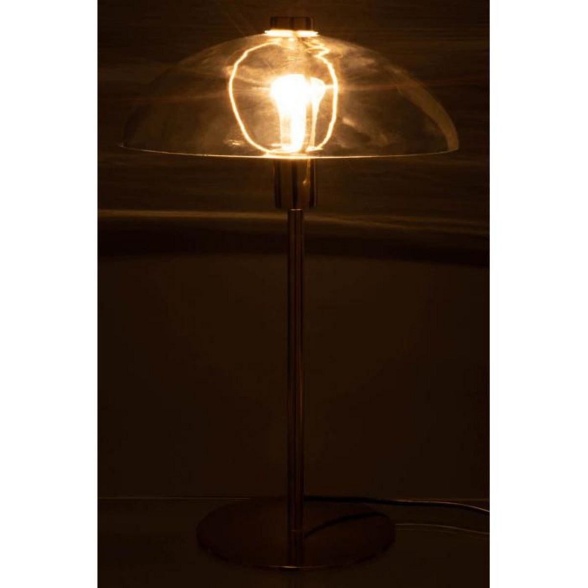 Paris Prix Lampe à Poser Design  Jeff  48cm Transparent & Or