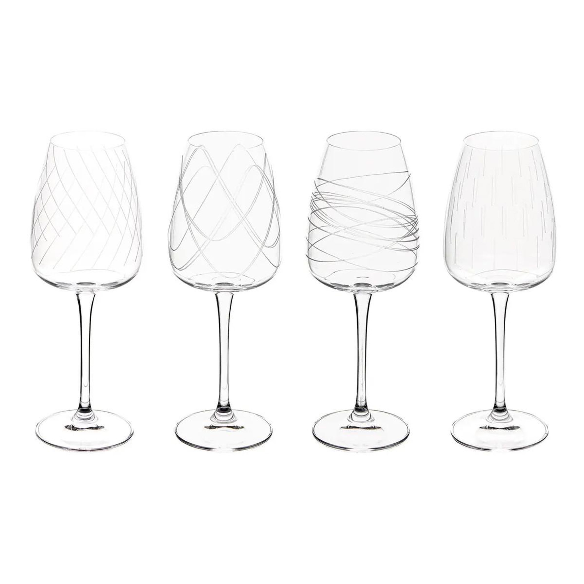 SECRET DE GOURMET Lot de 4 verres à vin  talia  44cl transparent
