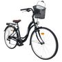 Voir la diapositive 2 : Vélo VTC 28'' Cadre Rigide Femme  ALIZEE avec cadre en aluminium  - 7 vitesses - équipé Shimano et panier clipsable