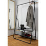 Voir la diapositive 2 : Wenko Penderie portant à vêtments design métal Shiva - L. 92 x H. 159 cm - Noir