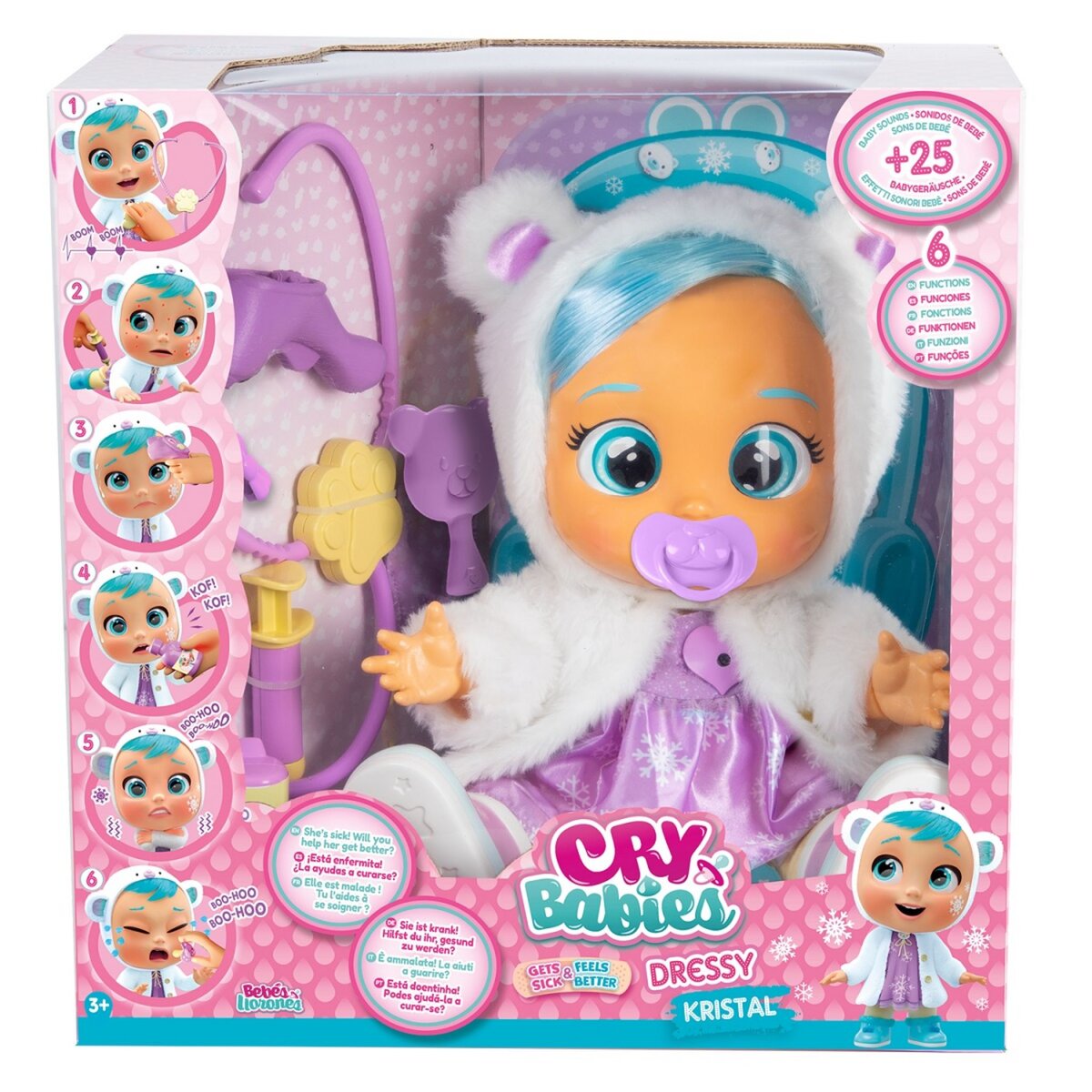 IMC TOYS Poupée Cry Babies Dressy 2.0 Kristal