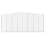 Voir la diapositive 4 : VIDAXL Paniers a gabions arques 2 pcs 400x30x160/180 cm Fer galvanise