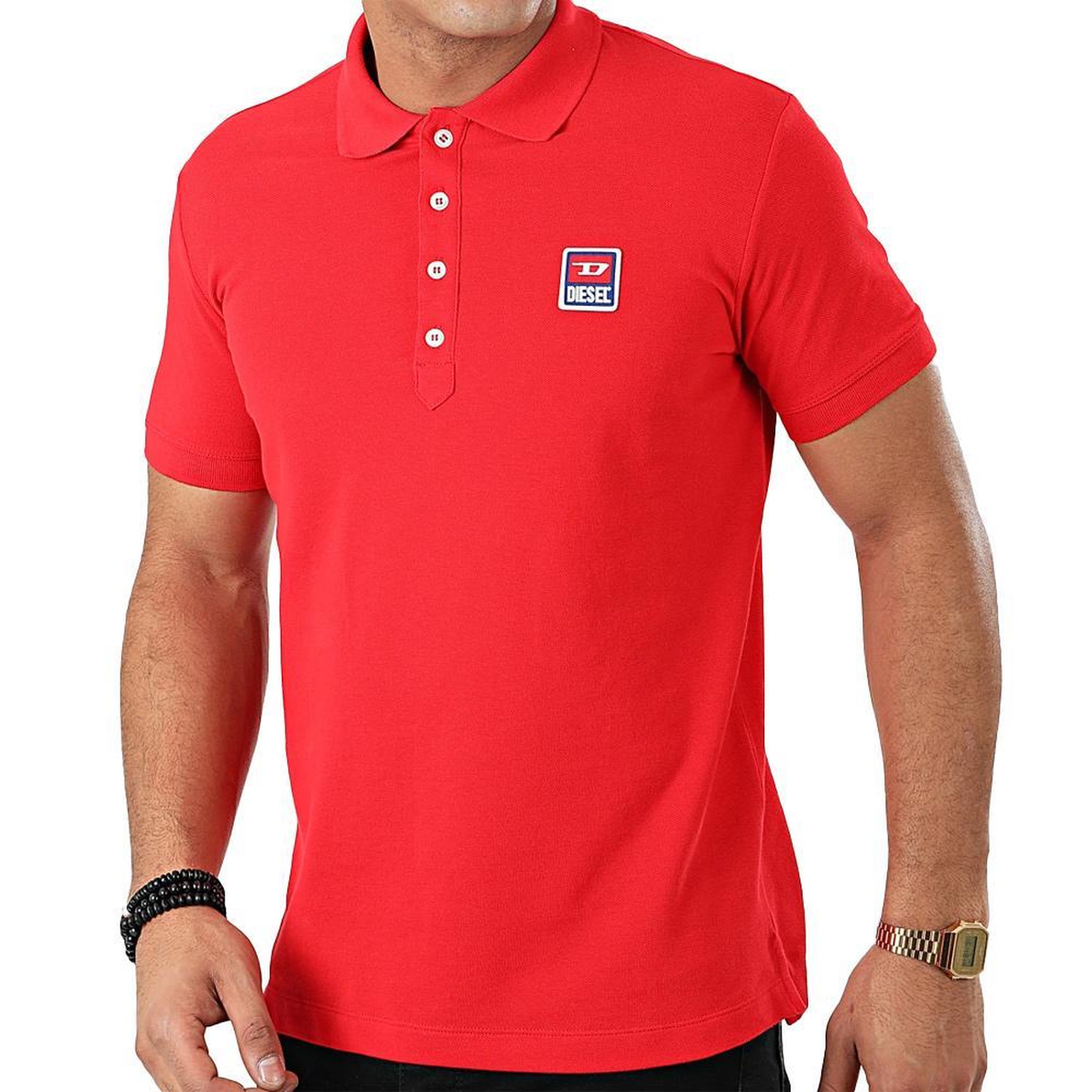 DIESEL Polo Rouge Homme Diesel T-Smith. Coloris disponibles : Rouge